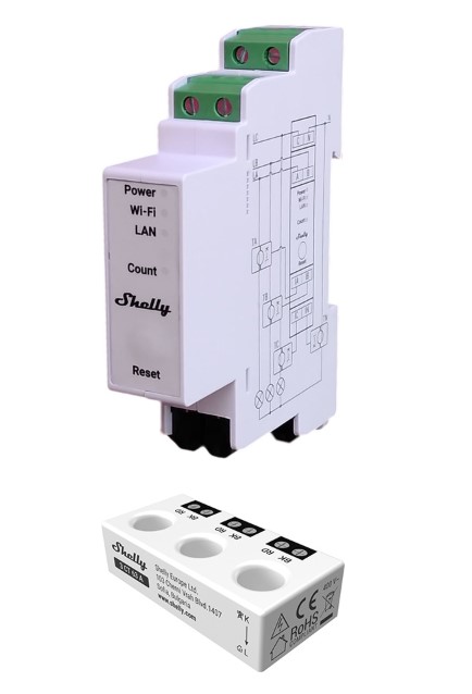 Medidor de energía monofásico/trifásico p/ riel DIN, con TC 63A Medidor de energía monofásico/trifásico p/ riel DIN, con TC 63A